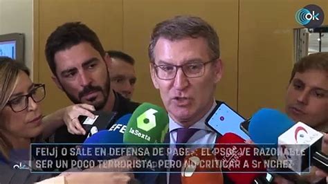 Feijóo sale en defensa de Page El PSOE ve razonable ser un poco