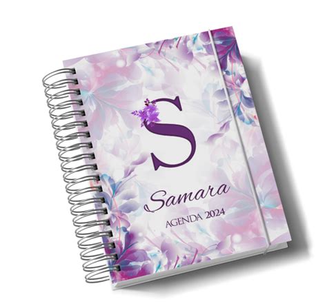 Agenda Personalizada Diária 2024 MD004 15 x 21cm Capa empastada em