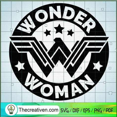 Wonder Woman Logo SVG, Wonder Woman SVG, DC Comics SVG - Premium & Original SVG Cut Files