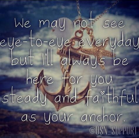 an anchor with the words, we may not see ye've - to - eye everyday but ...