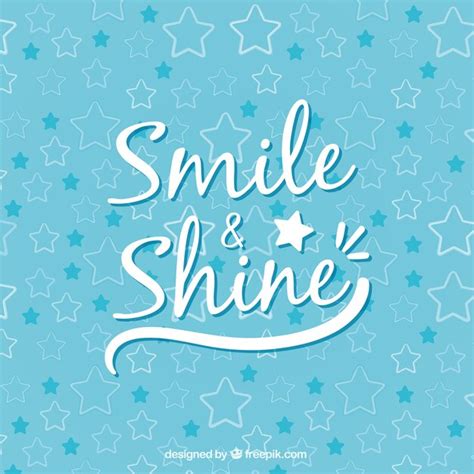 Free Vector | Light blue star background with lettering