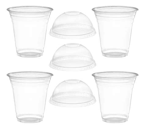 Vasos Pet 14 Oz Para Frappe Con Tapa Domo C 100pz