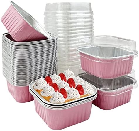 Amazon Lyellfe Pack Aluminum Foil Baking Cups Oz Disposable