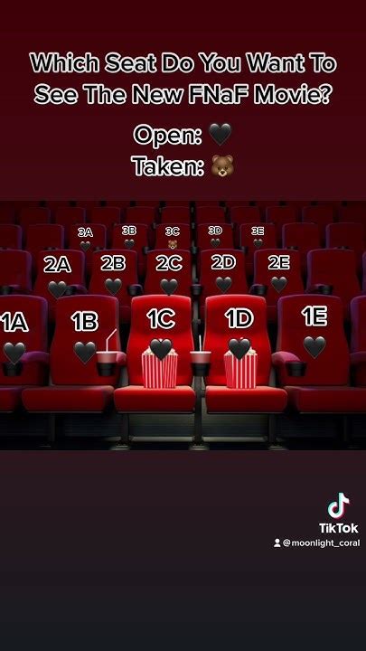 Which Seat Will You Sit In To Watch The New Fnaf Movie Fnaf