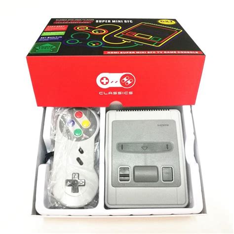 Consola Jogos Retro Super Mini SFC HDMI 621 Jogos Gc21 Descubra A