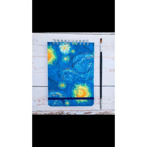 Caderno Desenho Personalizado Tema Van Gogh Shopee Brasil