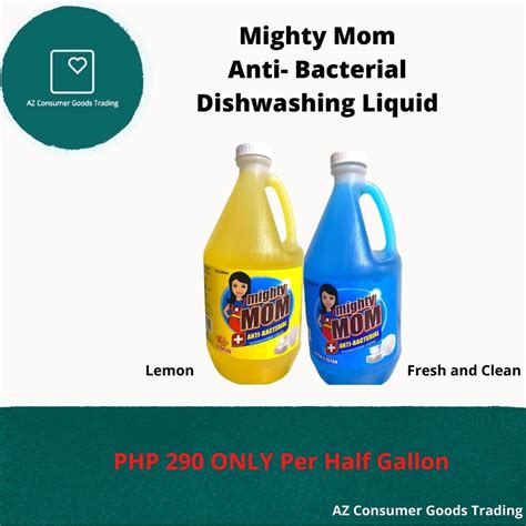 Az Consumer Mighty Mom Anti Bacterial Dishwashing Liquid Lemon Fresh