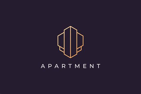 Luxury Apartment Logo In Modern Style By Murnifine Creative Thehungryjpeg