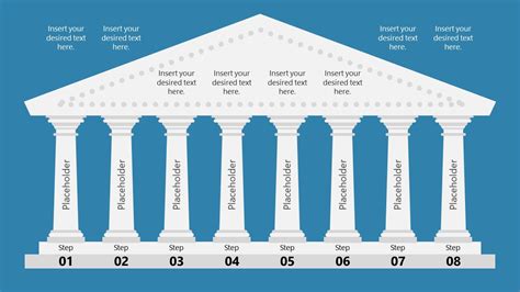 Step Pillar Diagram Powerpoint Template Google Slides