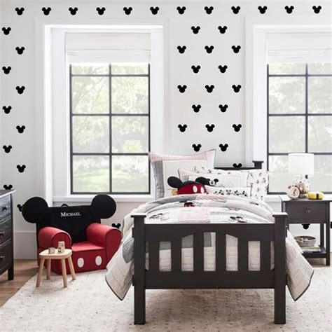 Mickey Mouse Hole Wall Decal Vinyl Decalkids Room Etsy