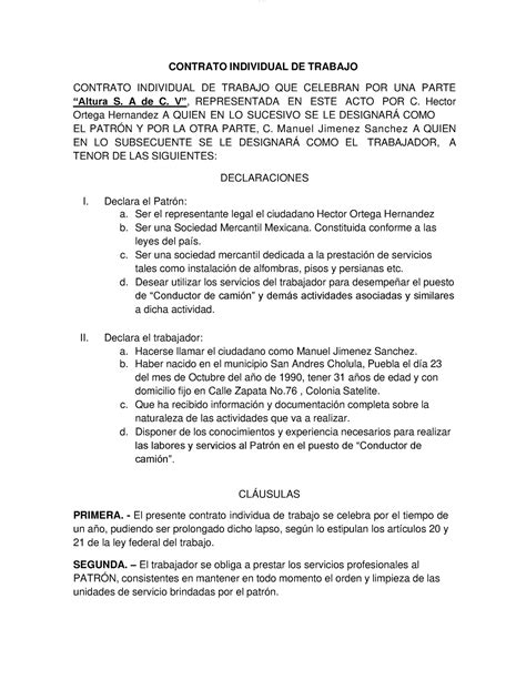 Actividad Derecho Laboral Lomoar Cpsd Contrato