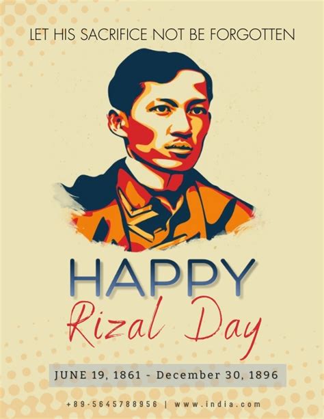 Rizal Day Template Postermywall