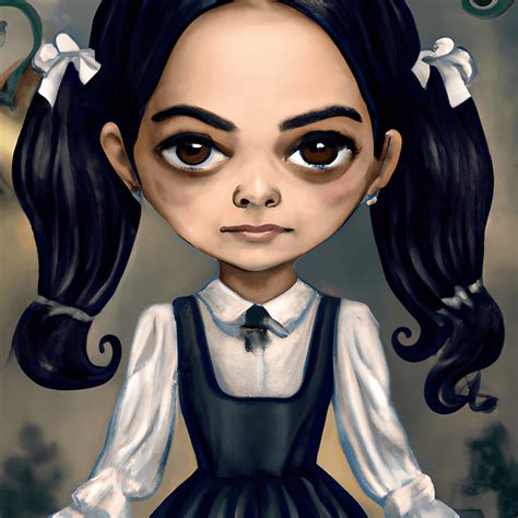 Jenna Ortega Als Wednesday Addams · Creative Fabrica