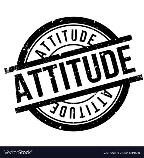 Attitude rubber stamp Royalty Free Vector Image