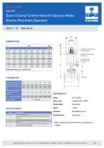 Quick Closing Turbine Valve For Gaseous Media Type KVH ANSI 300lbs