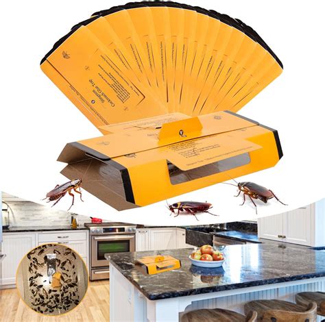 24 Pack Roach Traps Indoor Roach Killer Indoor Infestation Glue Traps