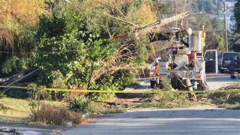 Power Restored To Thousands After High Winds Knock Out Power Across