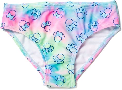 Disney Minnie Mouse Conjunto de traje de baño con espalda cruzada y parte inferior de bikini