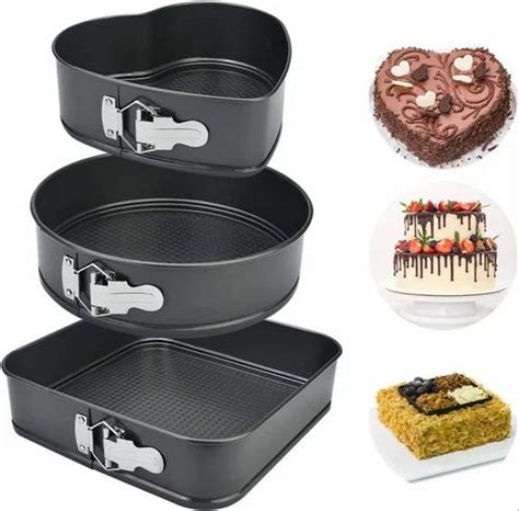 Size 8 Inches Black 3 Pcs Shape Cake Mould At Rs 350piece In Surat