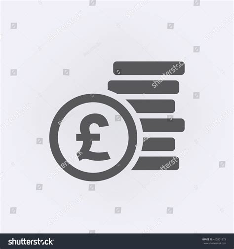 Pound Sign Money Symbol Vector Illustration Stock Vector (Royalty Free