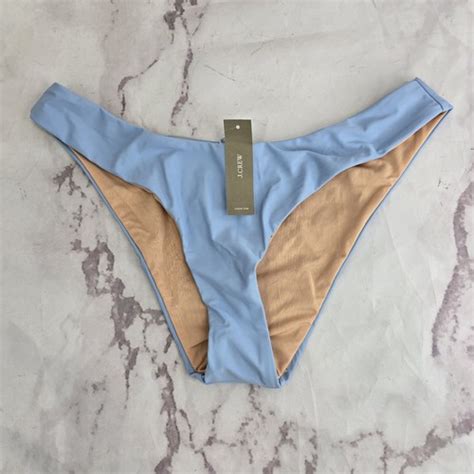 J Crew Women S Curved Waist Cheeky Bikini Bottom Pink BC125 Size M For Sale Online EBay