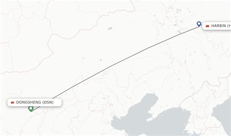 Direct Non Stop Flights From Dongsheng To Harbin Schedules