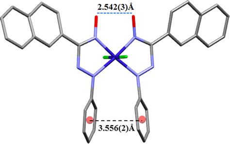 Intramolecular ππ stacking interaction shown as a black dotted line