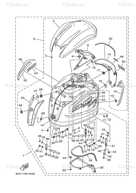 Yamaha Outboard Oem Parts Diagram For Top Cowling Boats Net