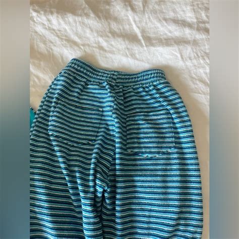 Frankie S Bikinis Pants Jumpsuits Frankies Bikini Striped Tia Bikini X Terry Pants Poshmark