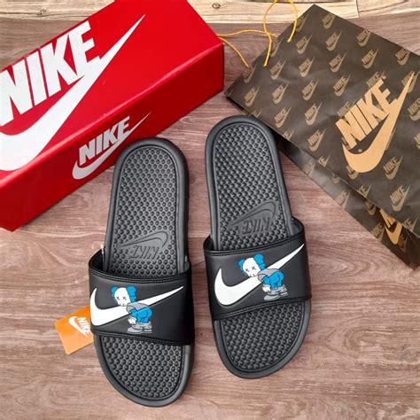 Jual Sandal Nike Benassi Sandal Selop Slip On Pria Wanita Nike Slide