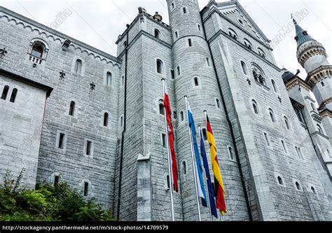 Neuschwanstein Castle in Bavaria built 1869-1886 - Royalty free image ...