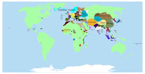 Карта европы 1400