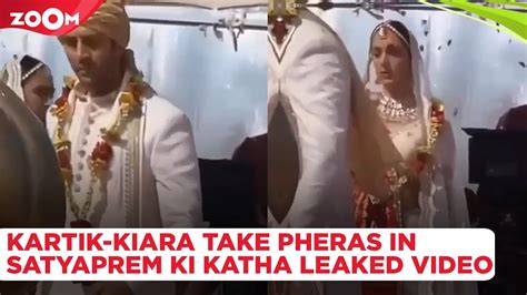 Kiara Advani Kartik Aaryan S Leaked Wedding Scene Video From