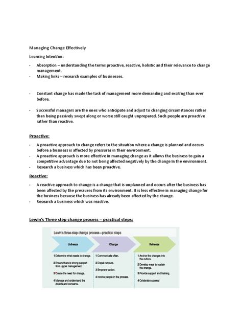 managing change effectively