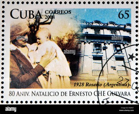 Cuba Circa Stamp Printed In Cuba Dedicated To Th Anniversary