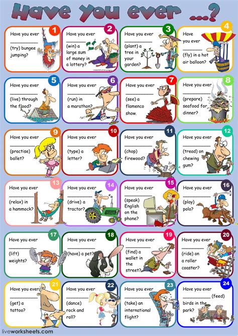 Have you ever? - Interactive worksheet