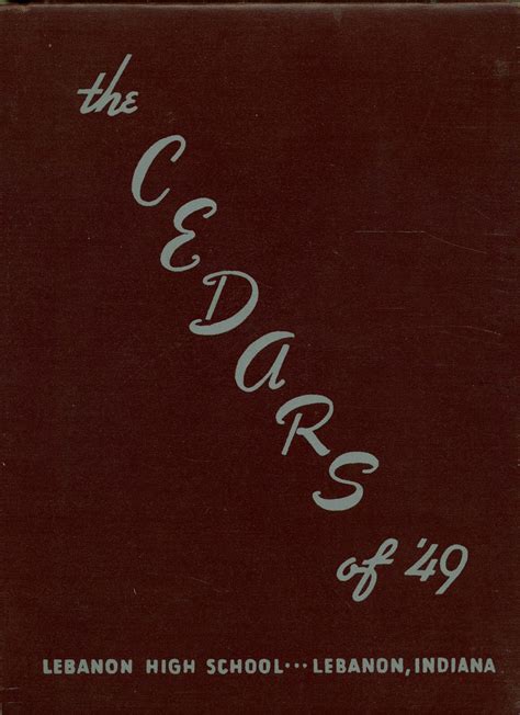 1949 yearbook from Lebanon High School from Lebanon, Indiana for sale