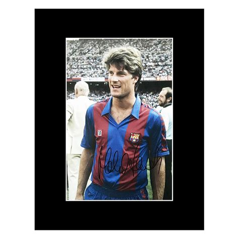 Signed Michael Laudrup Photo Display - FC Barcelona Retro