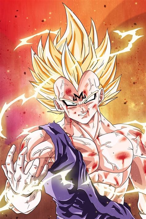 Majin Vegeta Hd Mobile Wallpaper Personagens De Anime Vegeta Desenho Anime In 2022 Anime