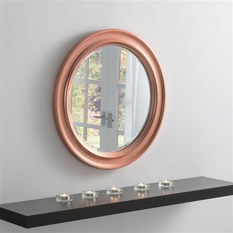 Copper Contemporary Wall Mirror Contemporary Wall Mirror