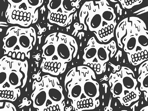 'SKULL PILE' ...exhibition piece. by Sindy Sinn on Dribbble