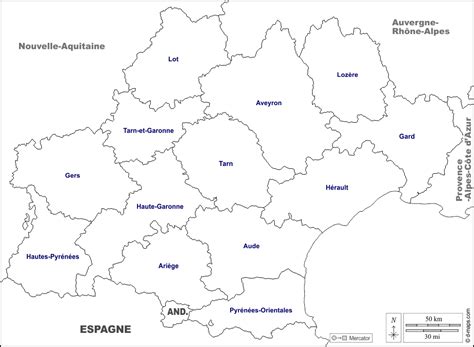 Occitanie France Map