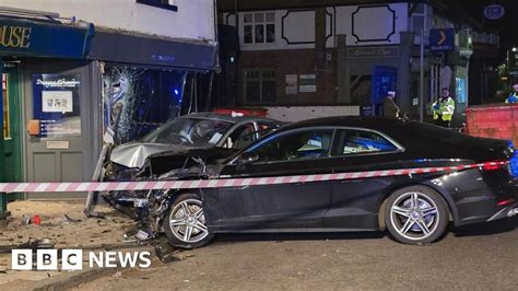 Parked Car And Building Struck In Harpenden High Street Crash