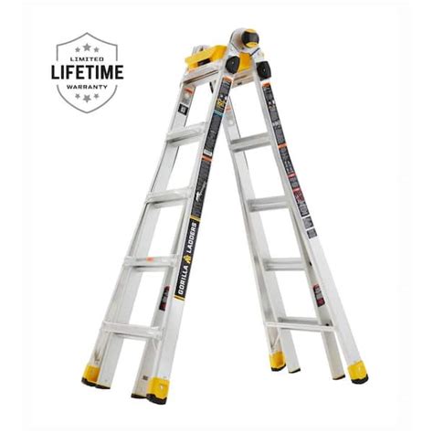 Gorilla Ladders 22 Ft Reach MPXA Aluminum Multi Position Ladder With