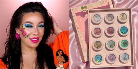 Moana Makeup Tutorial with Face Paint: Ocean Waves & Hibiscus Flowers