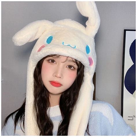 Chapeau De F Te En Peluche Anime Kawaii Pour Filles Bonnet D Oreille