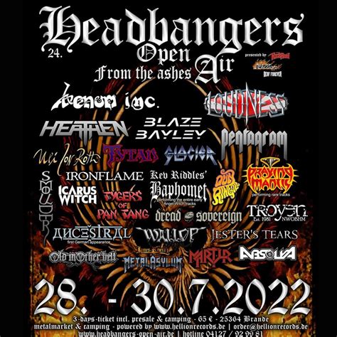 Headbangers Open Air Alle Bands Für 2023 Bestätigt Weekly Metal News Festival 2023 News