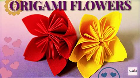 How To Make Easy And Beautiful Origami Flowers Youtube