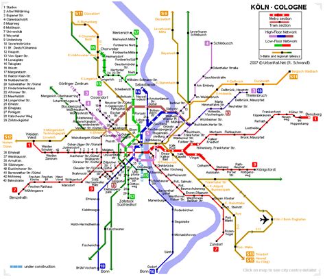 Cologne Bonn Metro Map - ToursMaps.com