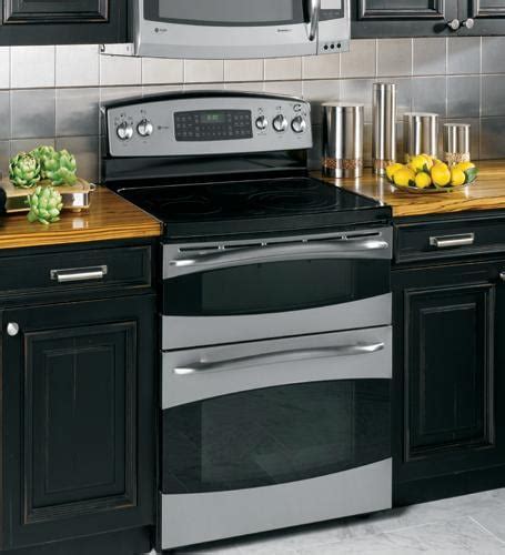 GE Profile electric double oven range - 30" free-standing GE ranges